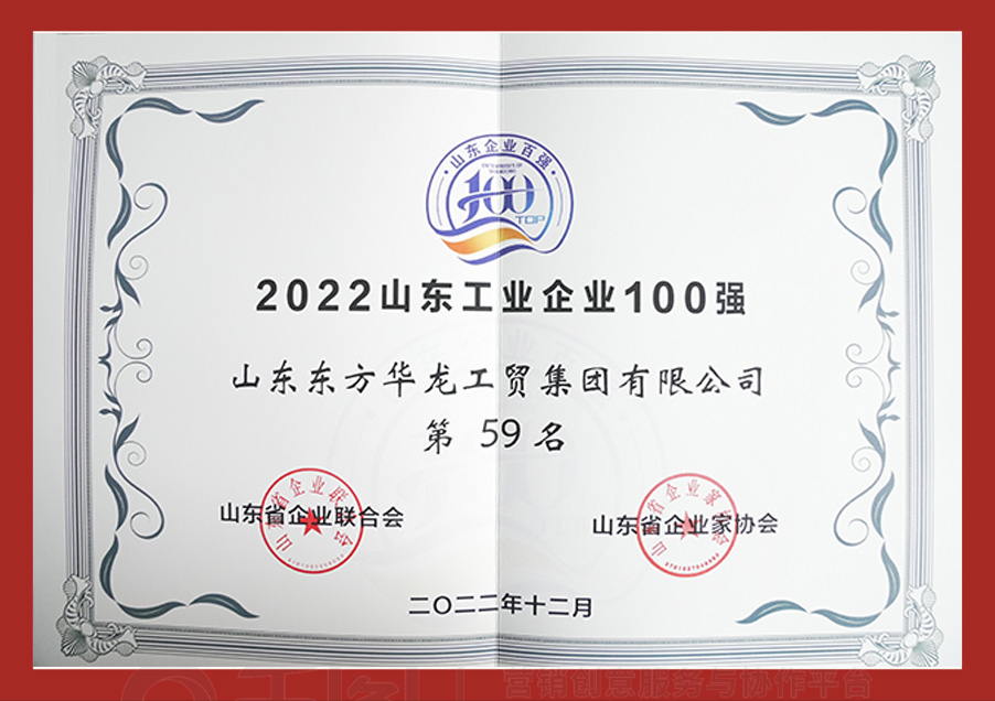 2022山東工業(yè)企業(yè)100強